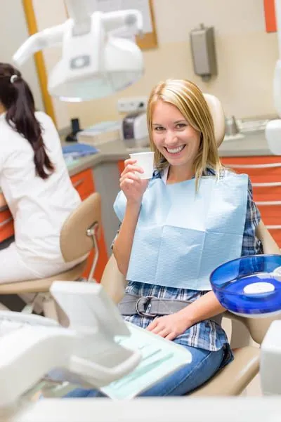 woman smiling before her dental procedure at AZ Dental